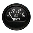 Faria 2" Voltmeter (20-30V) - Euro Black