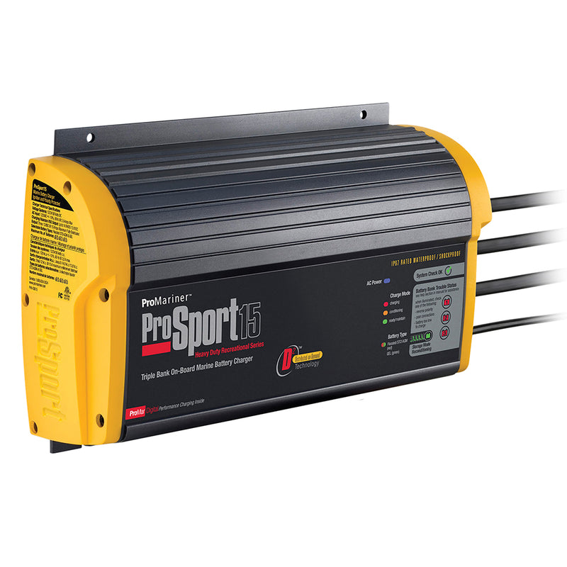 ProMariner ProSport 15 Gen 3 Heavy Duty Recreational Series On-Board Marine Battery Charger