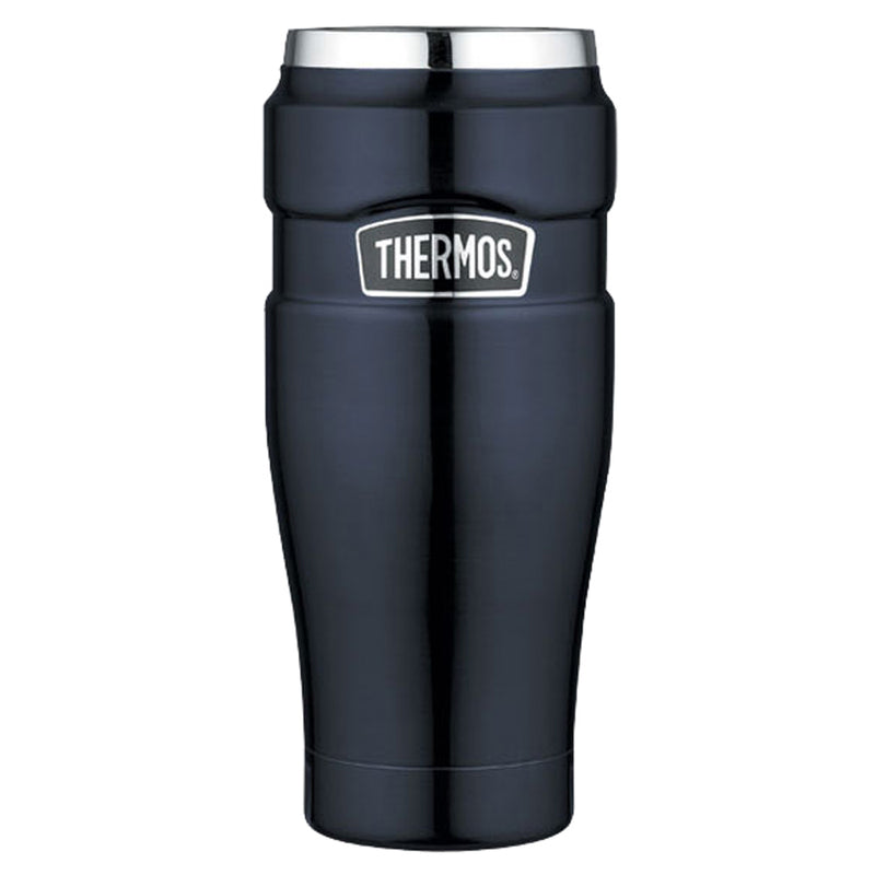 Thermos Stainless King™ Vacuum Insulated Travel Tumbler - 16 oz. - Stainless Steel/Midnight Blue