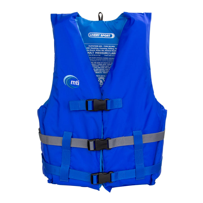 MTI Livery Sport Life Jacket - Blue - Medium/Large