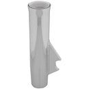 TACO Flared Weld-On Rod Holder 9-3/4"L x 1-3/4"ID - White Liner Polished Finish - 3/8" Coped Blade