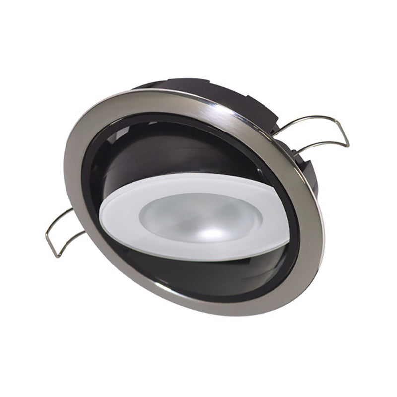 Lumitec Mirage Positionable Down Light - White Dimming, Red/Blue Non-Dimming - Polished Bezel