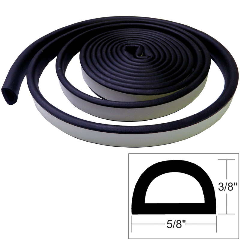 TACO Weather Seal - 10'L x 3/8"H x 5/8"W - Black