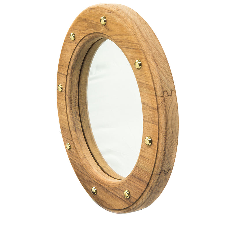 Whitecap Teak Porthole Mirror
