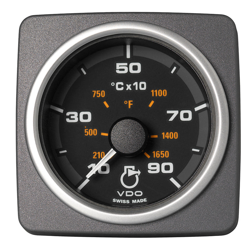 Veratron 52 MM (2-1/16") AcquaLink Pyrometer Gauge 900°C/1650°F - Black Dial & Bezel