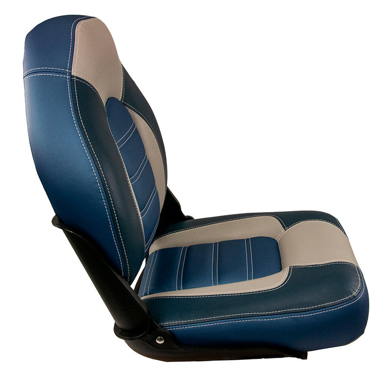 Springfield Skipper Premium HB Folding Seat - Blue/Grey