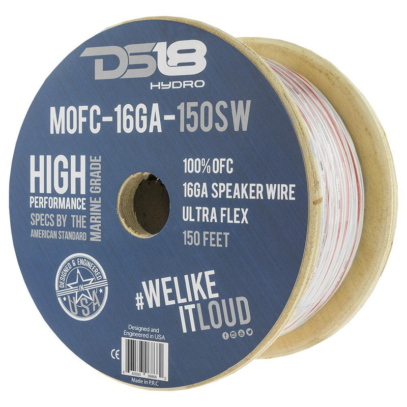 DS HYDRO Marine Grade OFC Speaker Wire 16 GA - 150' Roll