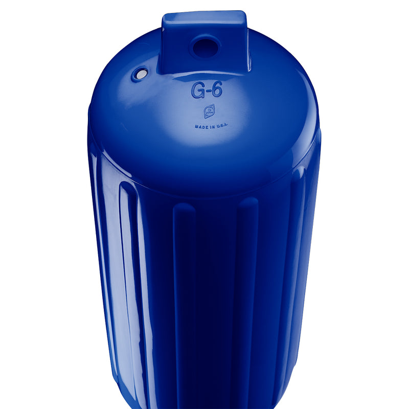 Polyform G-6 Twin Eye Fender 11" x 30" - Cobalt Blue w/Air Adapter