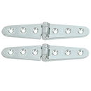 Whitecap Strap Hinge - CP/Brass - 6" x 1-1/8" - Pair