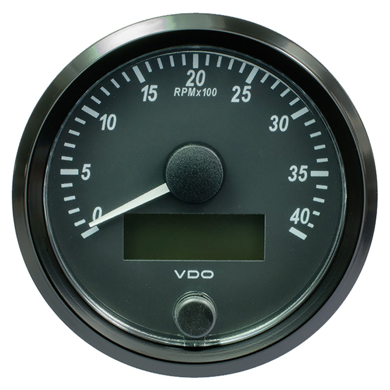 VDO SingleViu 80mm (3-1/8") Tachometer - 4,000 RPM