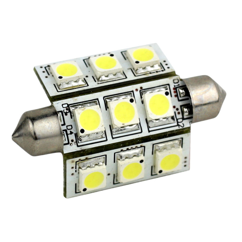 Lunasea 3-Sided 9 LED Festoon - 10-30VDC/2W/141 Lumens - Warm White