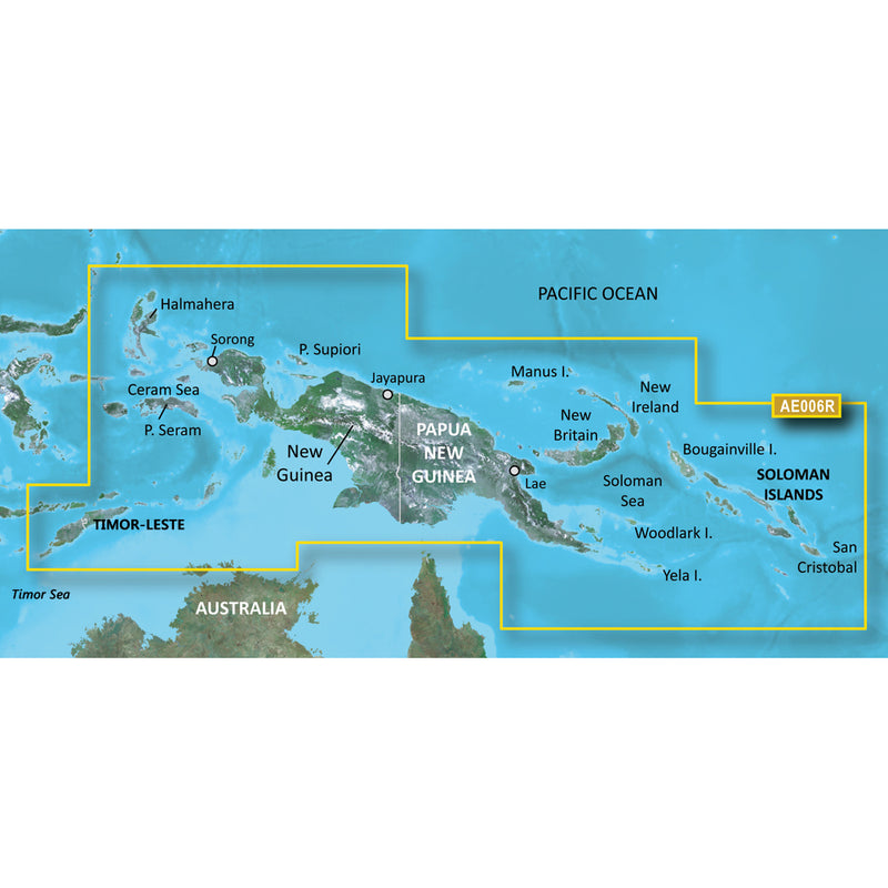 Garmin BlueChart® g2 HD - HXAE006R - Timor Leste/New Guinea - microSD™/SD™