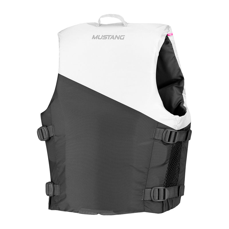 Mustang Rev Young Adult Foam Vest - Gray, White & Pink