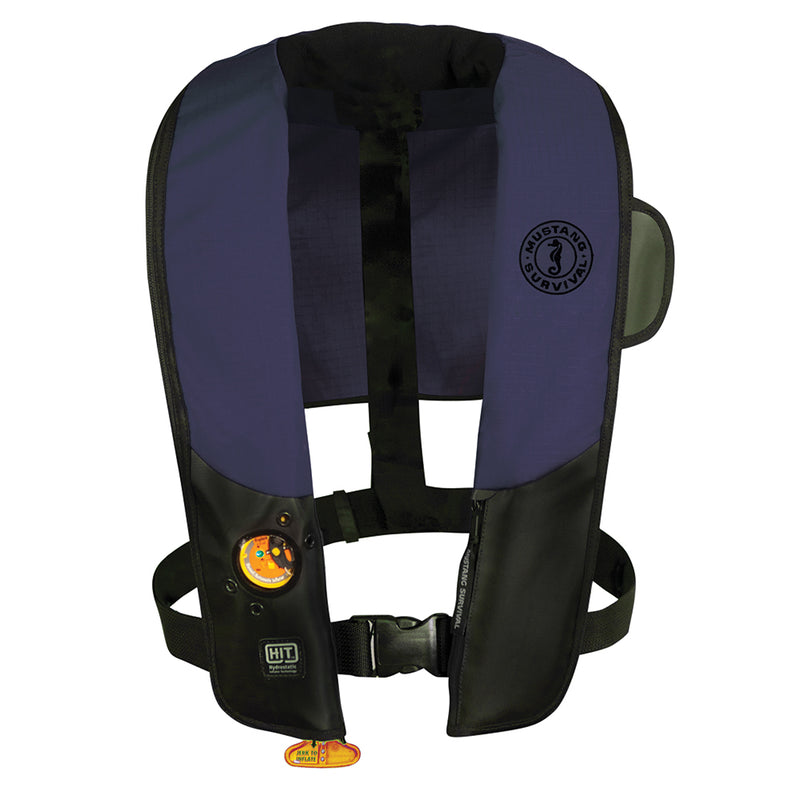 Mustang HIT Automatic Inflatable PFD - Law Enforcement Edition w/Customizable Back Flap  - Navy/Black