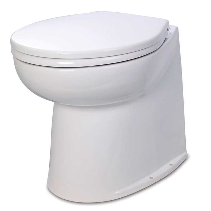 Jabsco Deluxe Flush 14" Straight Back 12V Electric Toilet w/Intake Pump