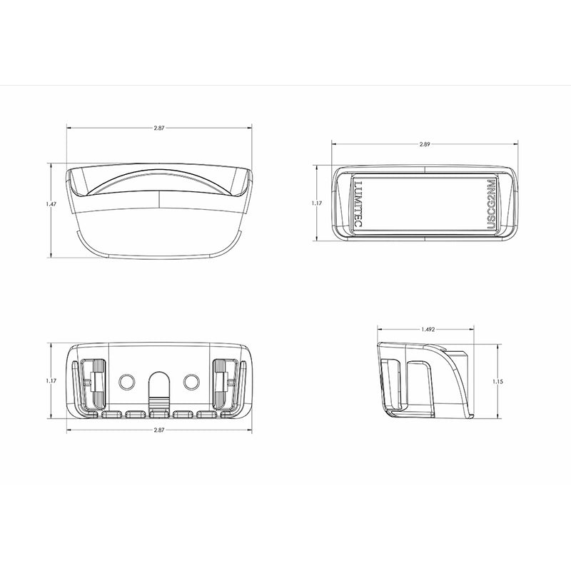 Lumitec Contour Series Drop-In Navigation Light - Stern White