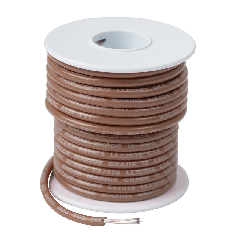 Ancor Tan 14 AWG Tinned Copper Wire - 500'