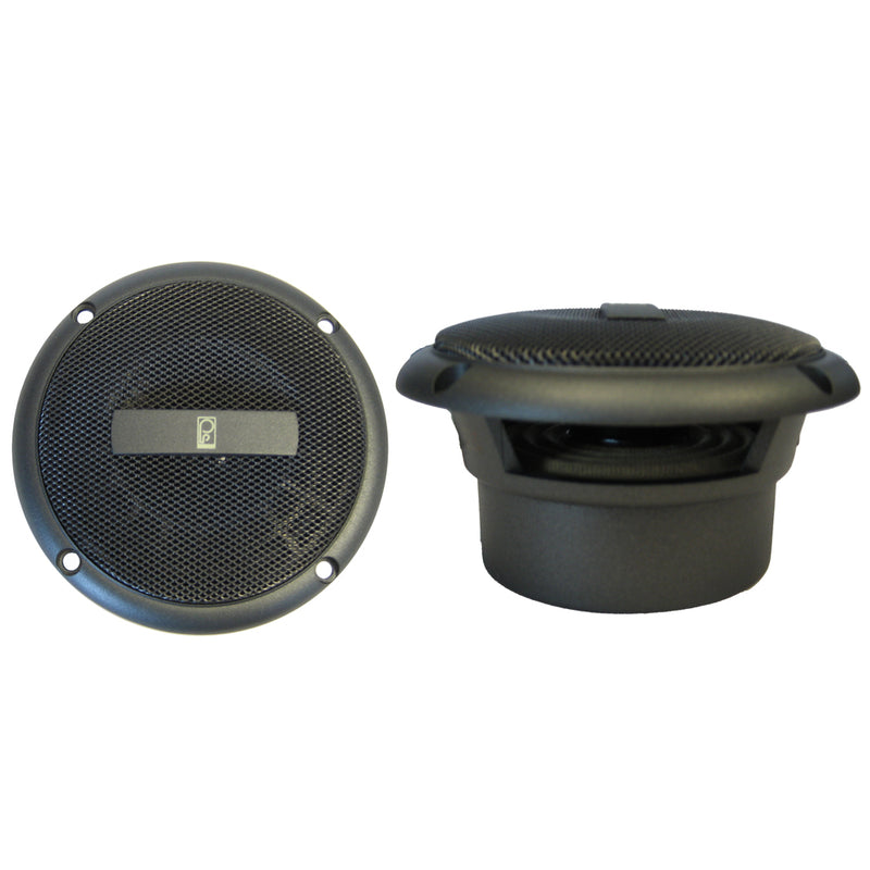 Poly-Planar 3" Round Flush-Mount Compnent Speakers - (Pair) Gray