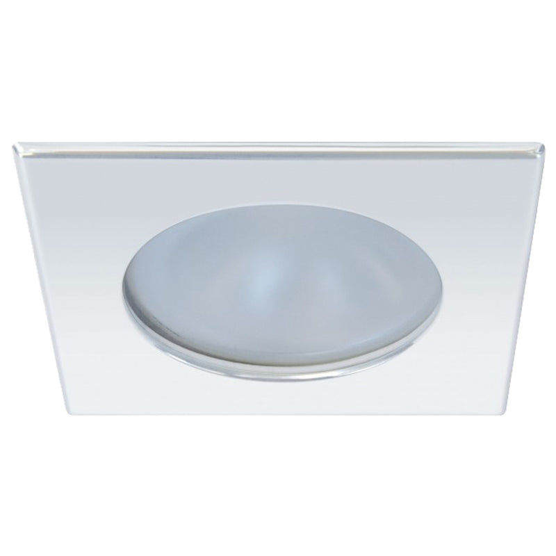 Quick Blake XP Downlight LED -  4W, IP66, Spring Mounted - Square Stainless Bezel, Round Daylight Light