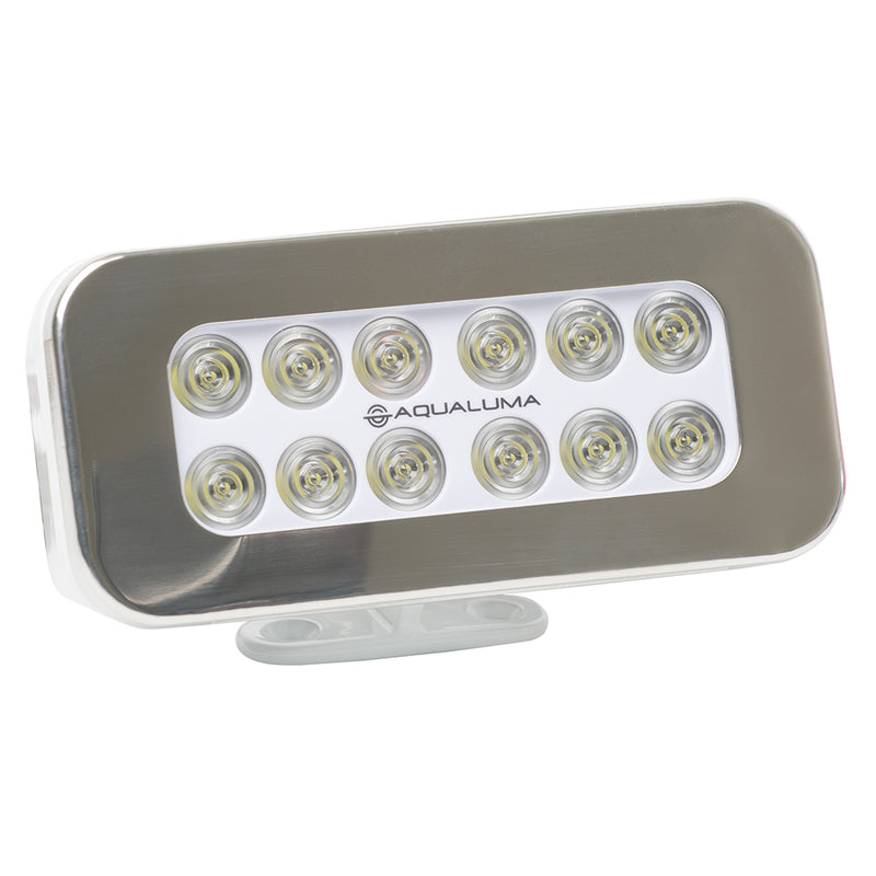 Aqualuma Bracket Mount Spreader Light 12 LED - Stainless Steel Bezel