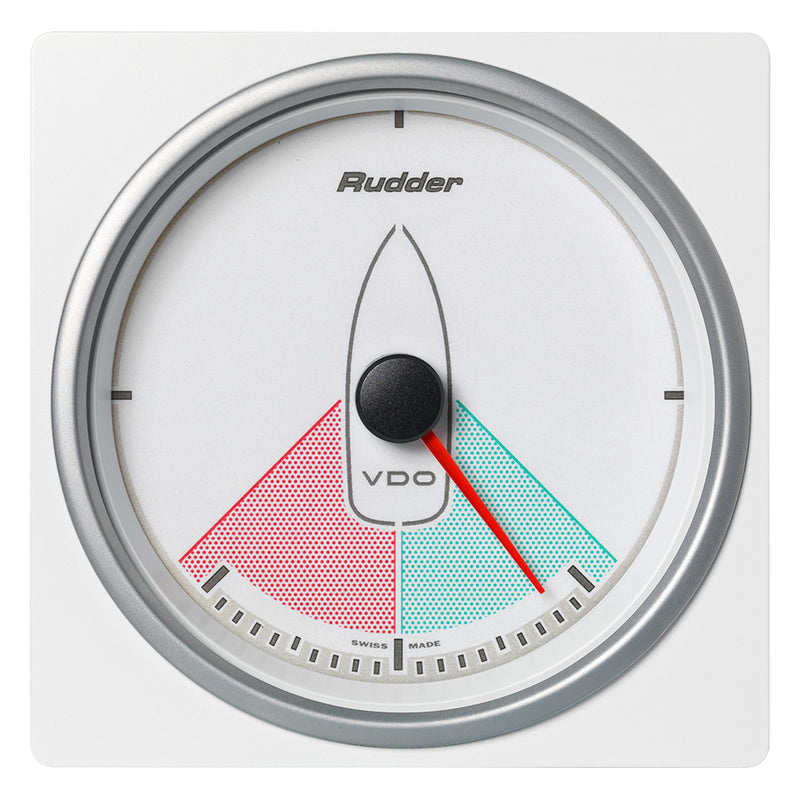 Veratron 4-3/8" (110mm) AcquaLink® Rudder Angle Gauge 80° - 12/24V - White Dial & Bezel