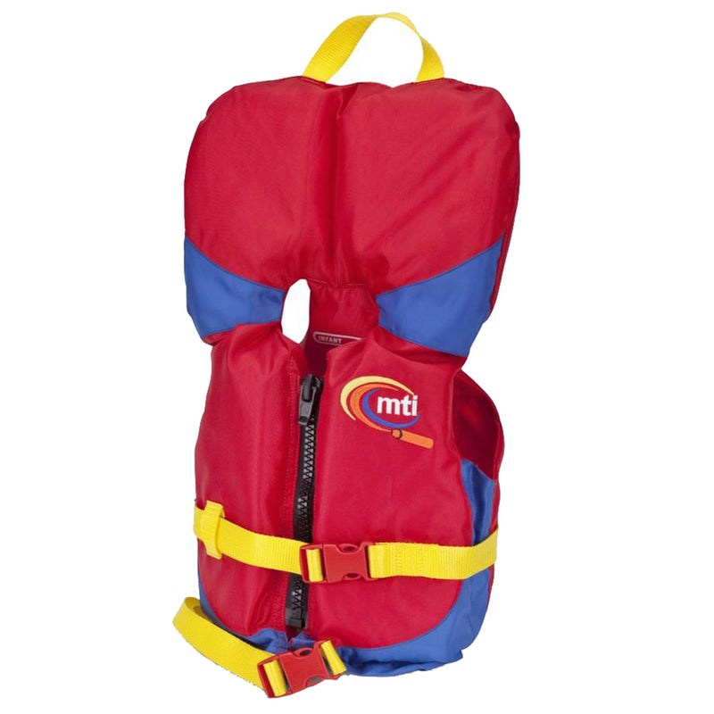 MTI Infant Life Jacket w/Collar - Red/Royal Blue - 0-30lbs