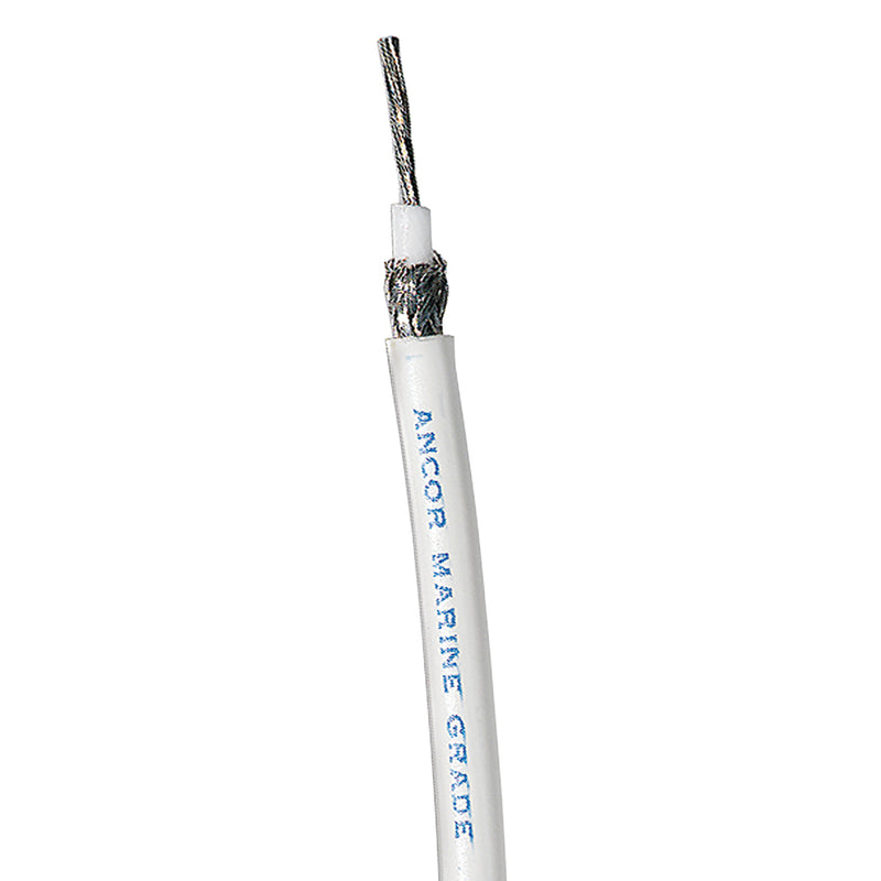 Ancor White RG 59U Coaxial Cable - 250'