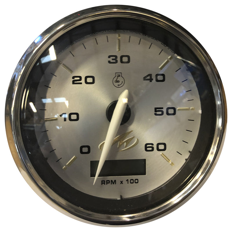 Faria Monterey 4" Tachometer (6000 RPM) w/Digital Hourmeter