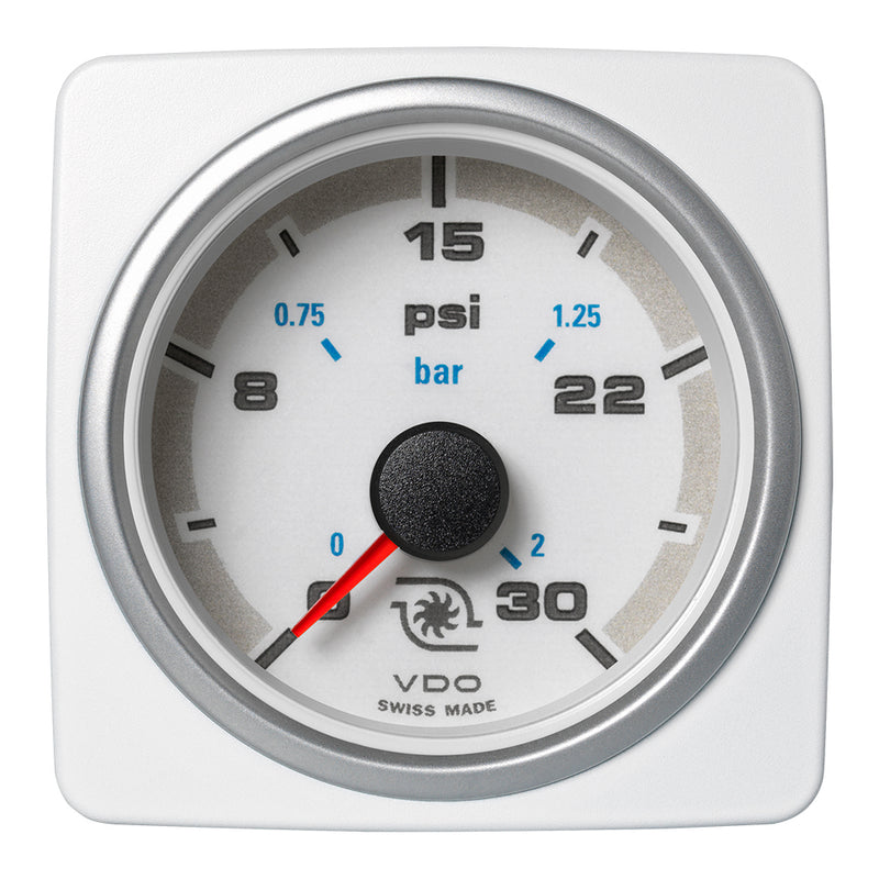 Veratron 52 MM (2-1/16") AcquaLink Boost Press Gauge 30 PSI/2 Bar - White Dial & Bezel